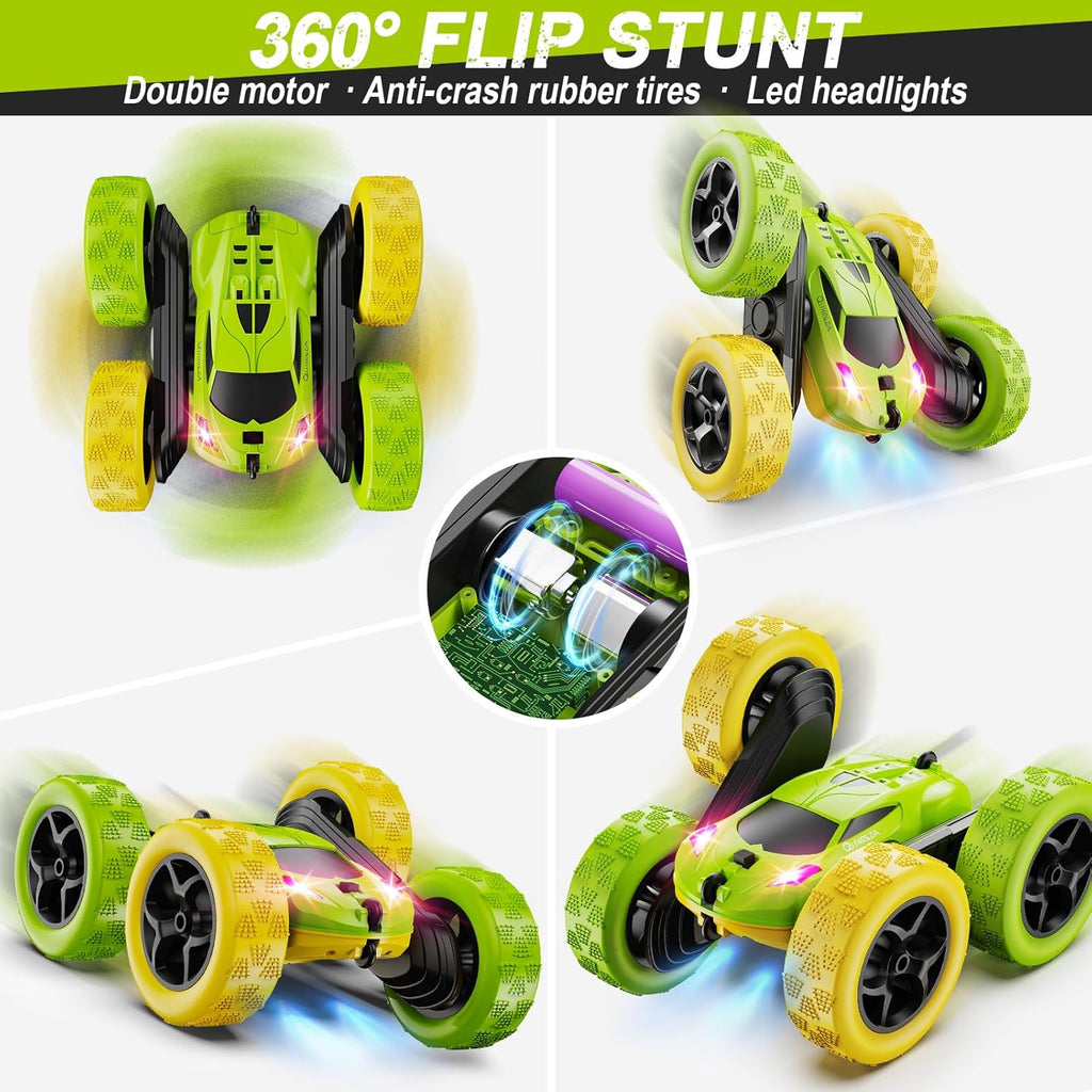 QUNREDA - Coche a control remoto, juguetes de coche RC para niños d...
