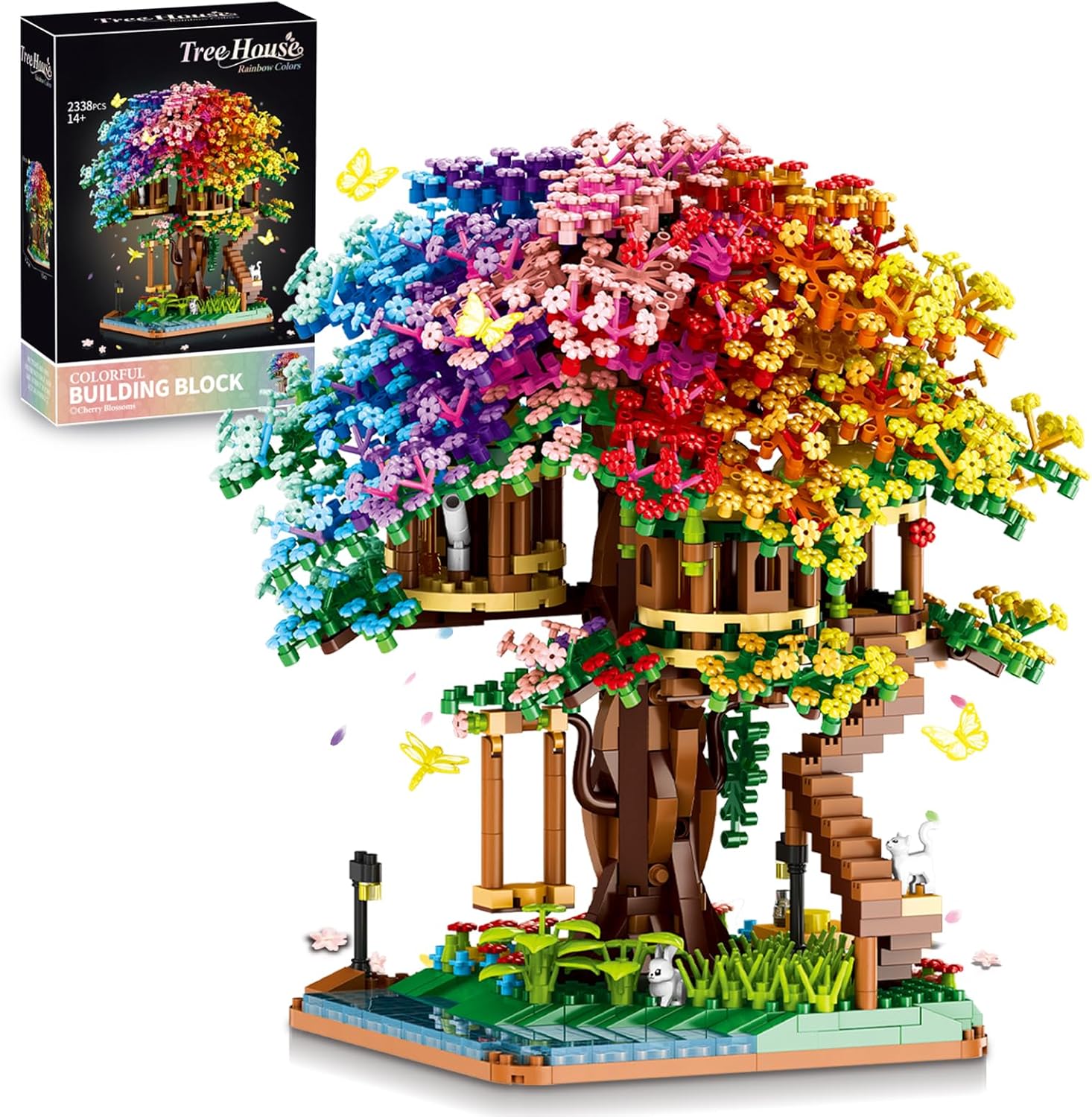 Vziimo Juego de Construcción de Árbol Bonsái de Flor de Cerezo, Set...