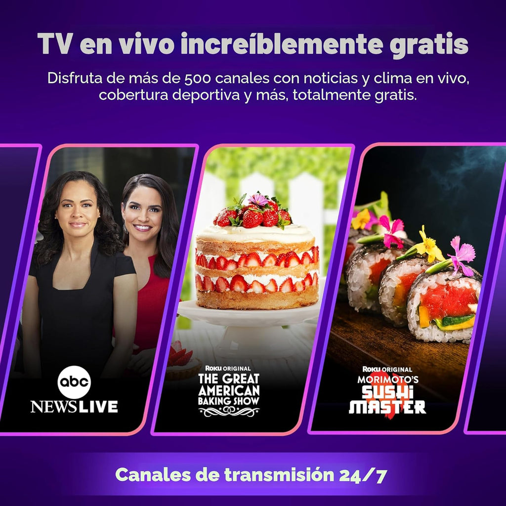 Roku Streaming Stick 4K - Dispositivo de transmisión HDR y Dolby Vi...