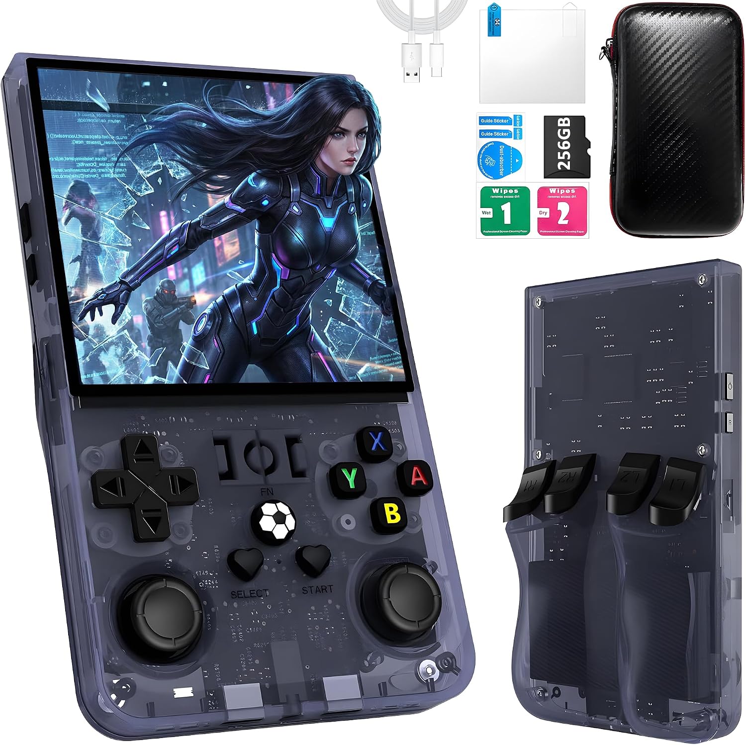 R36MAX - Consola de juegos portátil, más de 40000 juegos, consola d...