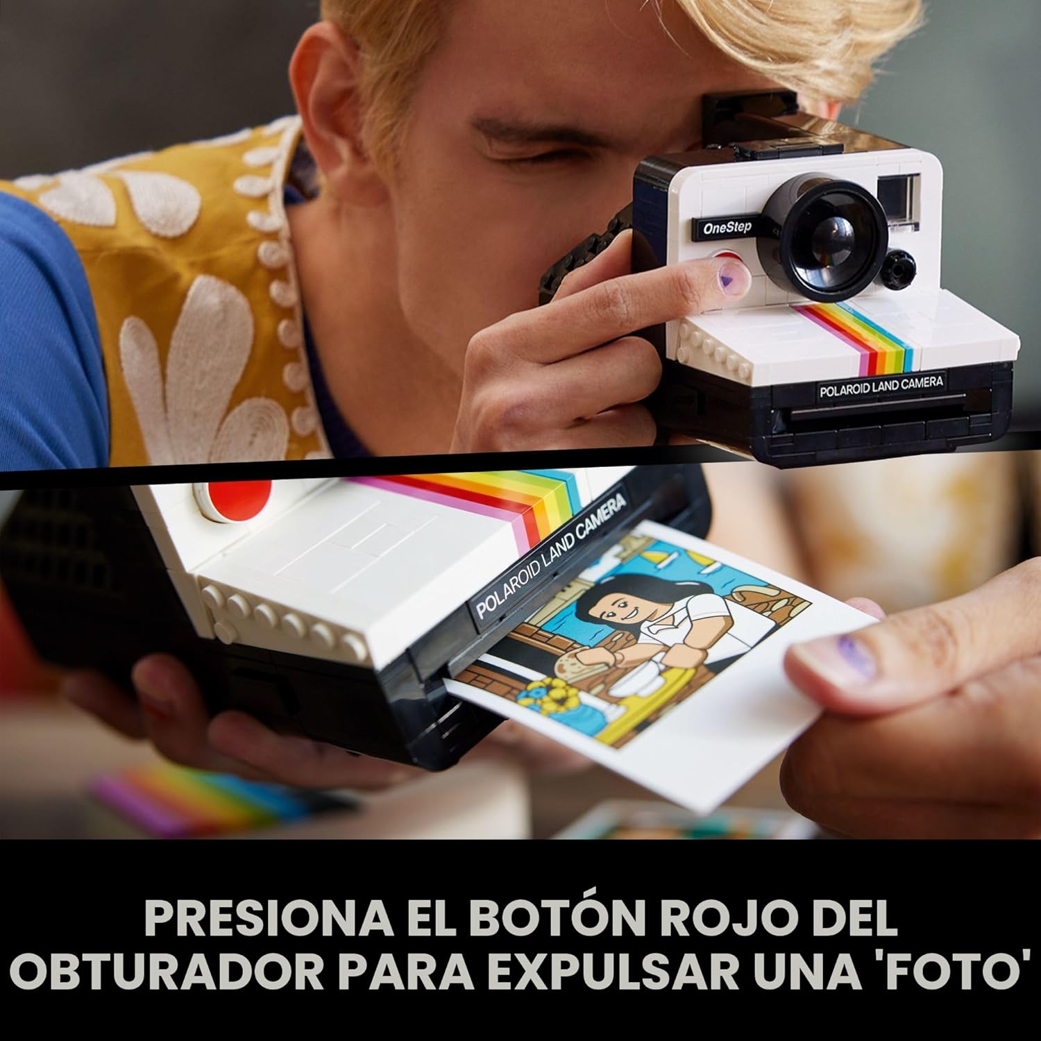 LEGO Ideas Polaroid OneStep SX-70 - Juego de construcción para adul...