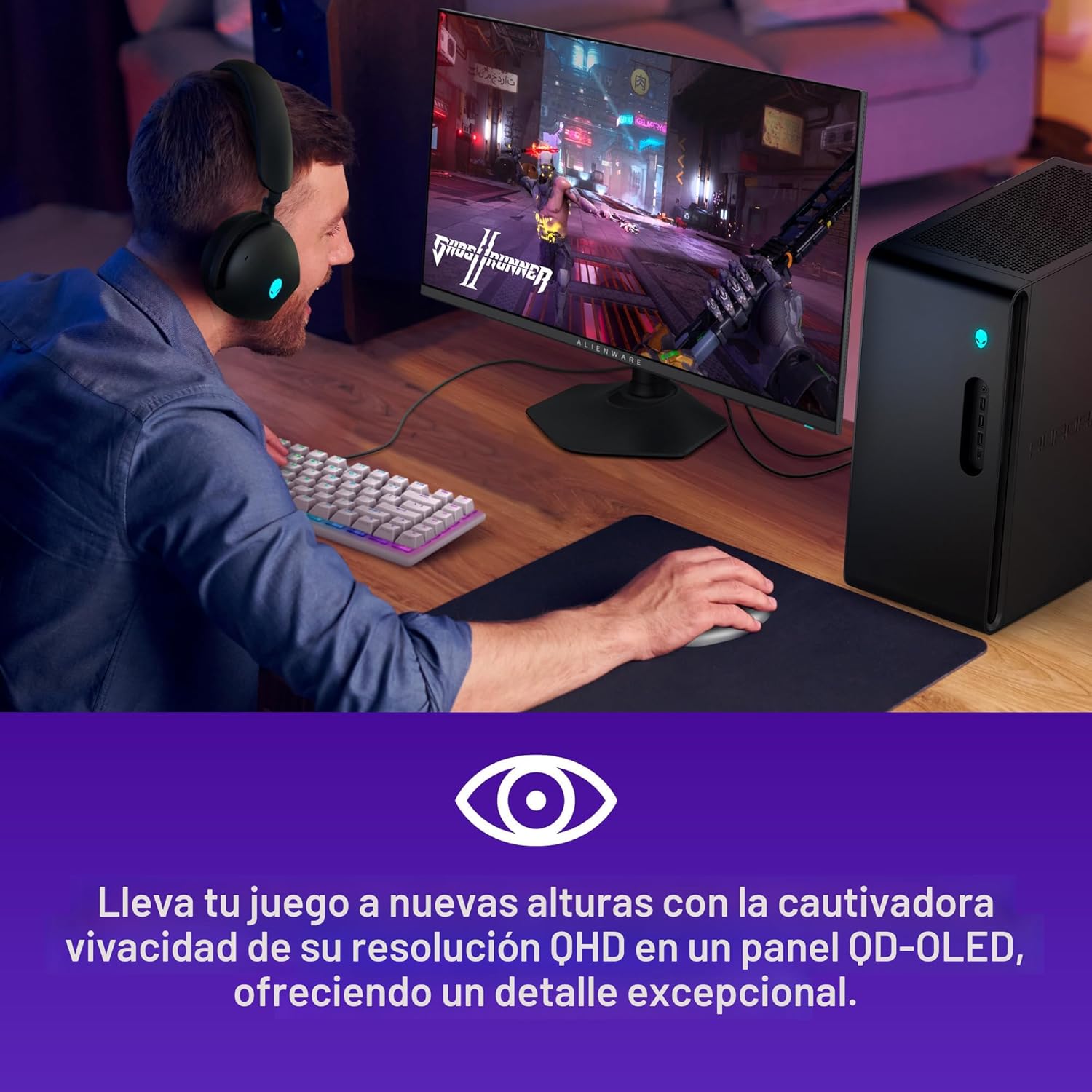 Alienware AW2725DF Monitor de juegos OLED - 26.7 pulgadas Quantum-D...