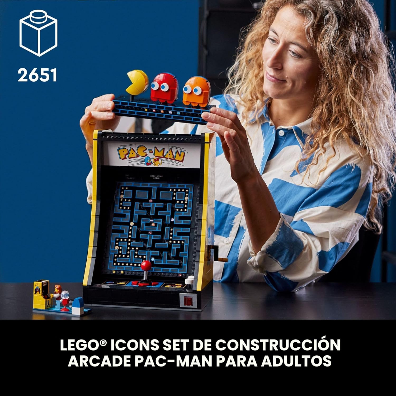 LEGO Icons PAC-Man Juegos de Construcción Arcade para Adultos - Dec...