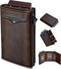 miyozi Cartera para hombre, con bolsillo para efectivo, 2 ventanas...