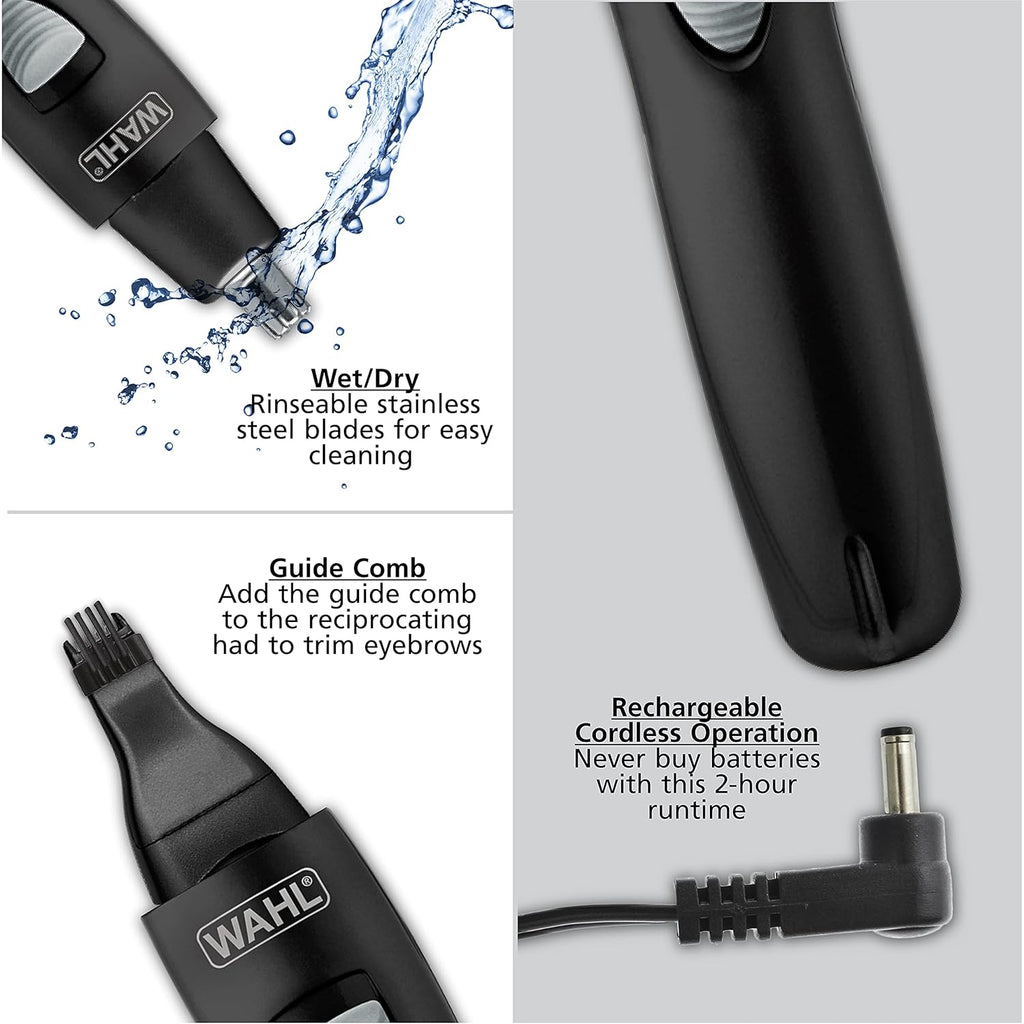 Wahl Groomsman - Recortadora de precisión recargable para aseo higi...
