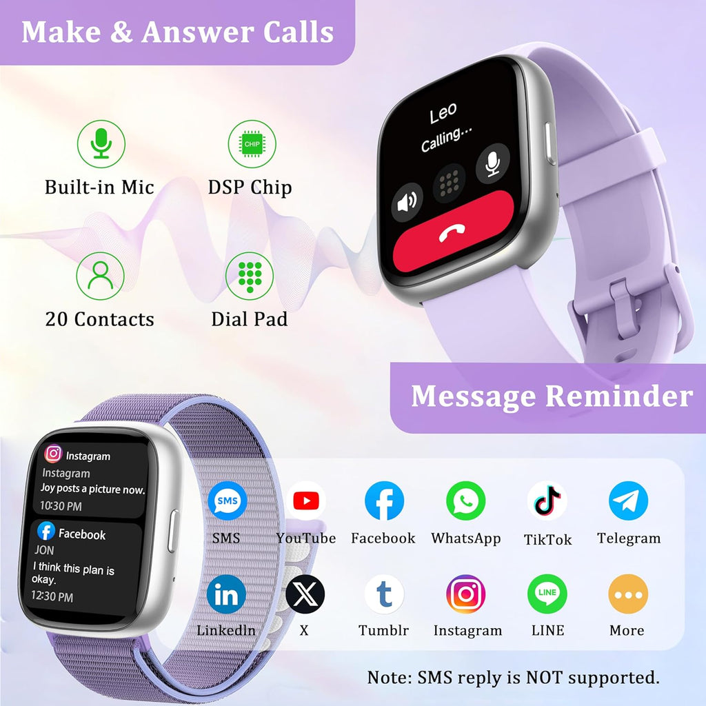 Reloj inteligente para mujeres y hombres, reloj inteligente actuali...
