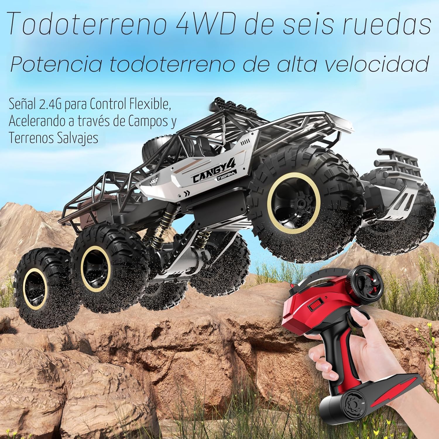 Jiakora Coches RC, Camión Monstruo de Control Remoto - Camión RC Ro...