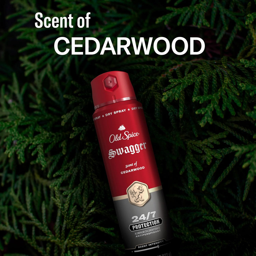 Desodorante antiperspirante en aerosol seco Old Spice para hombres,...