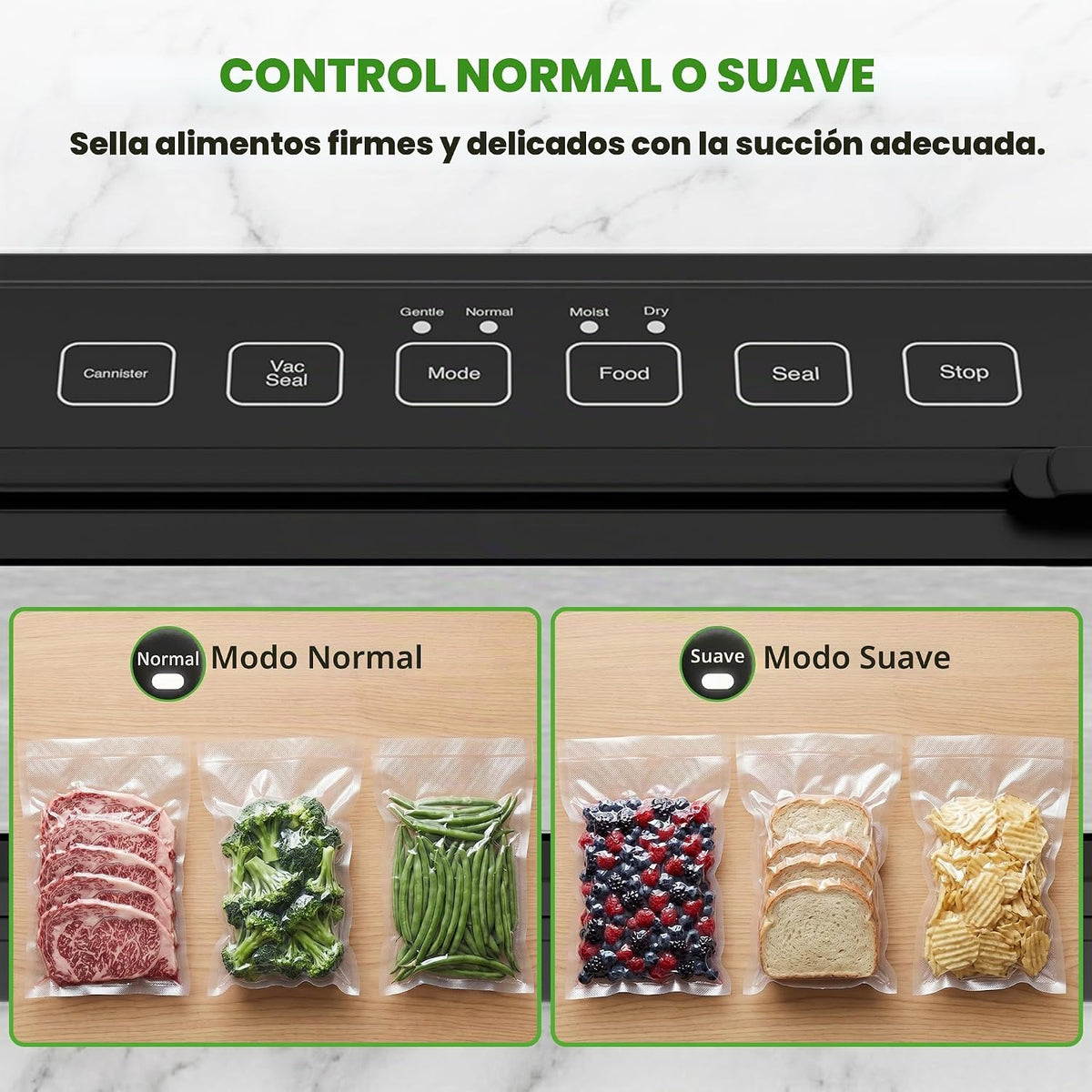 NutriChef Sellador al Vacío para Alimentos - Sistema Automático de...