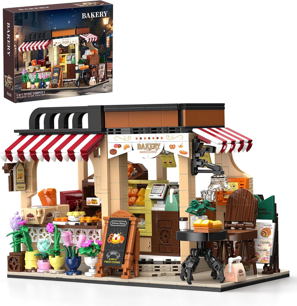 EITOLNR Juegos de construcción de casas de panadería de ciudad, jug...