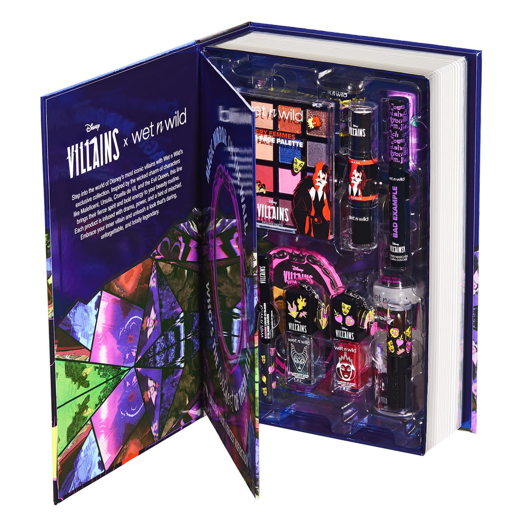 wet n wild Disney Villains PR Box, colección de maquillaje y acceso...