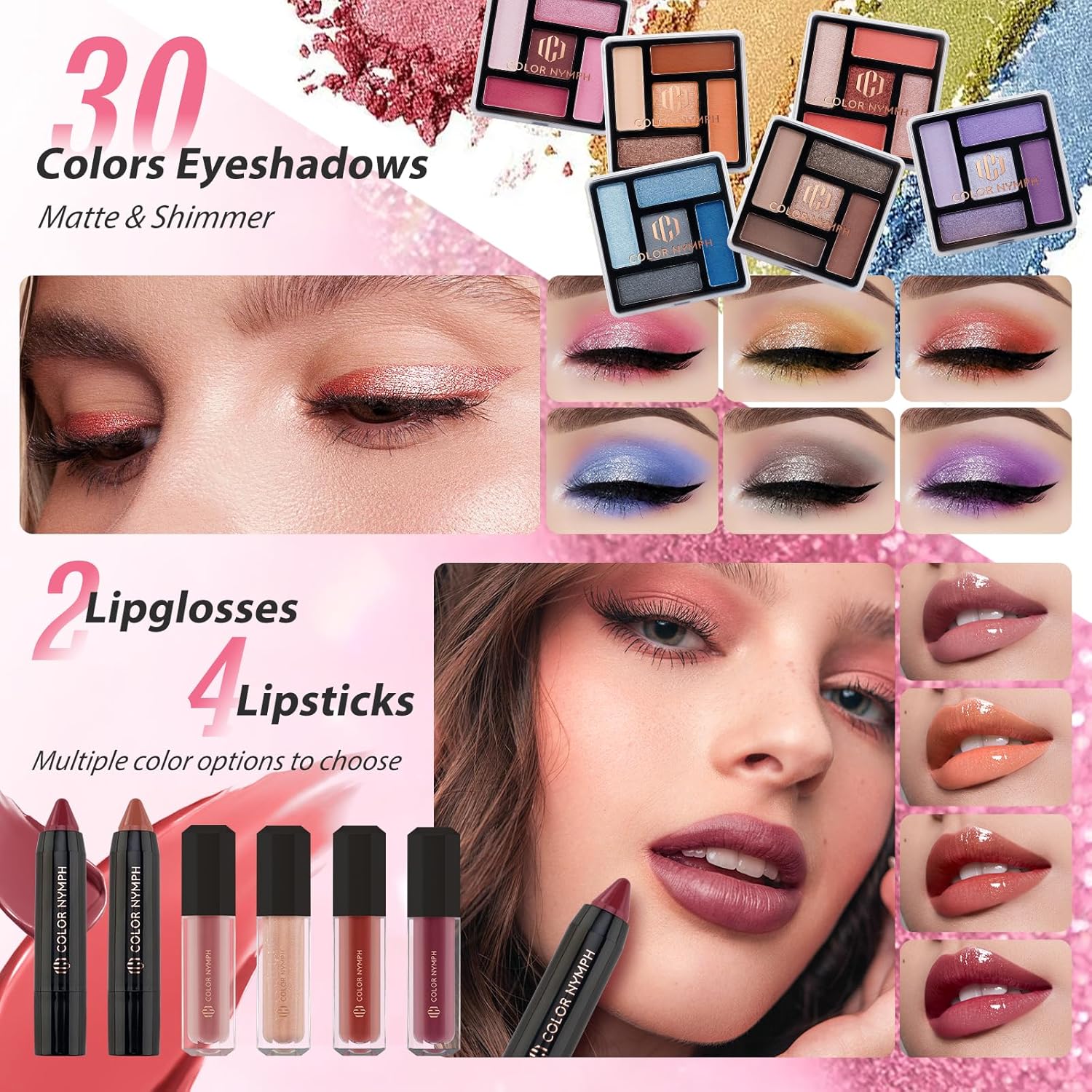Color Nymph Kit de Maquillaje Inicial para Niñas Preadolescentes, E...