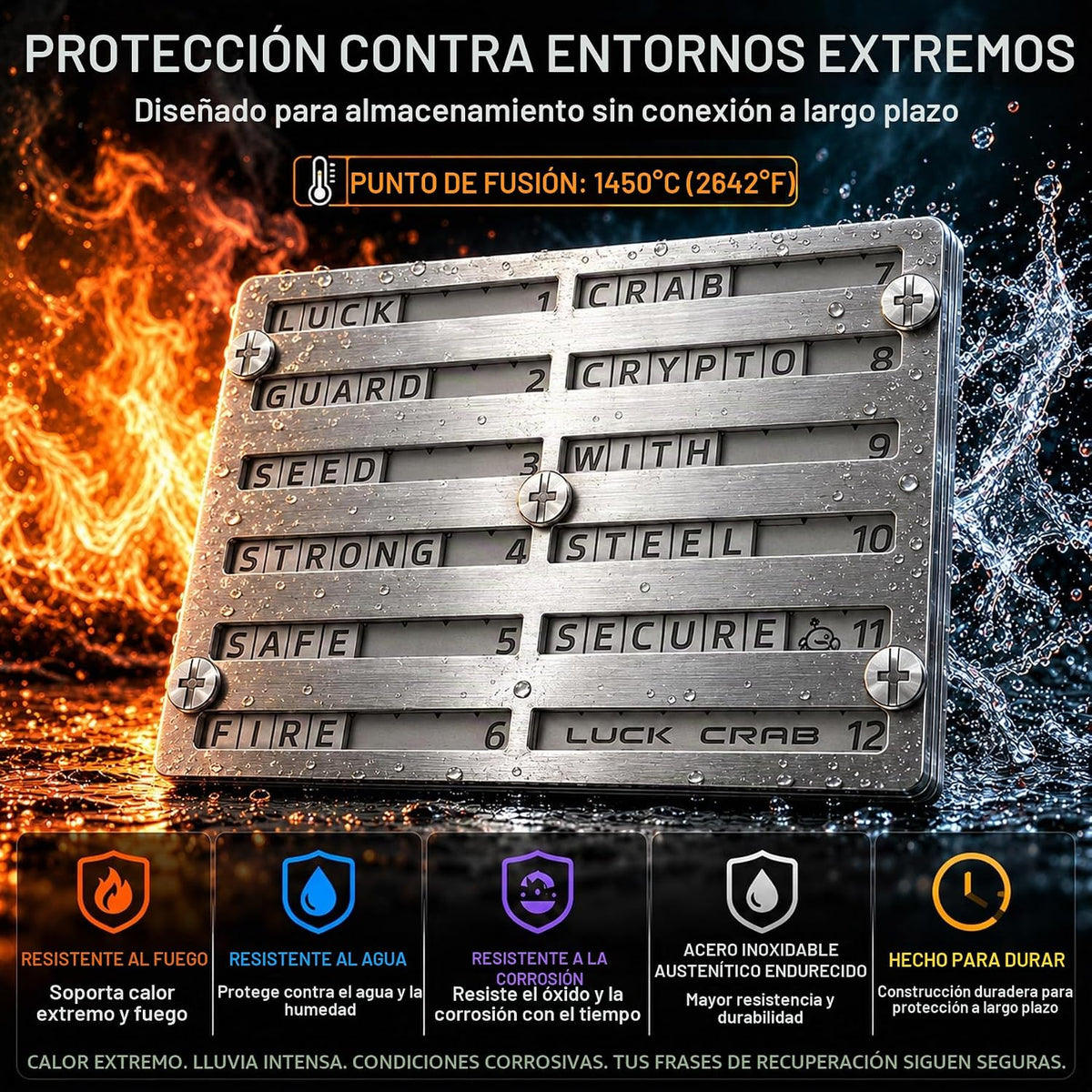 luckcrab Almacenamiento de frases de semillas criptográficas de met...