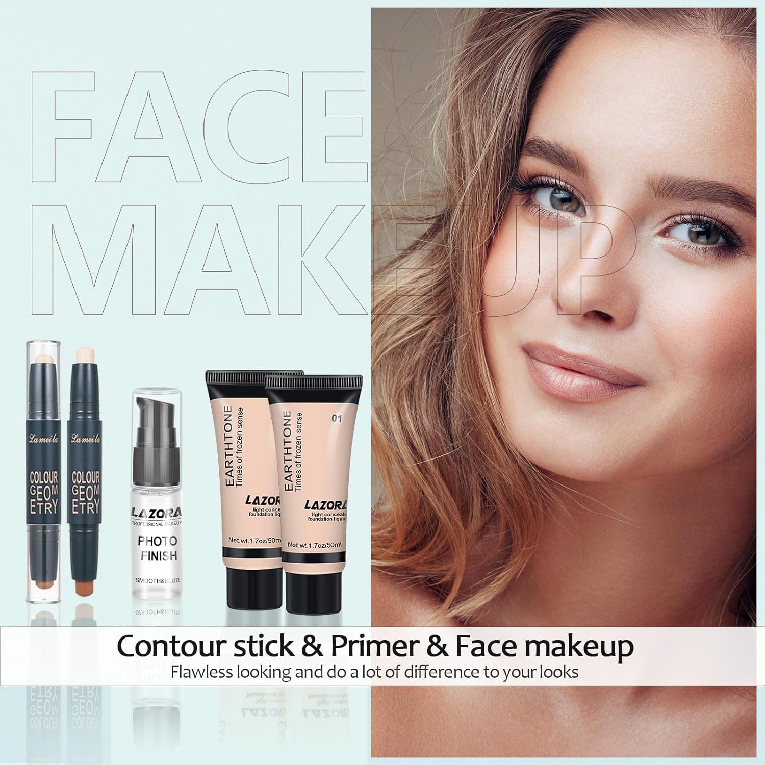 venshun Kit de maquillaje para mujeres, kit completo de maquillaje...
