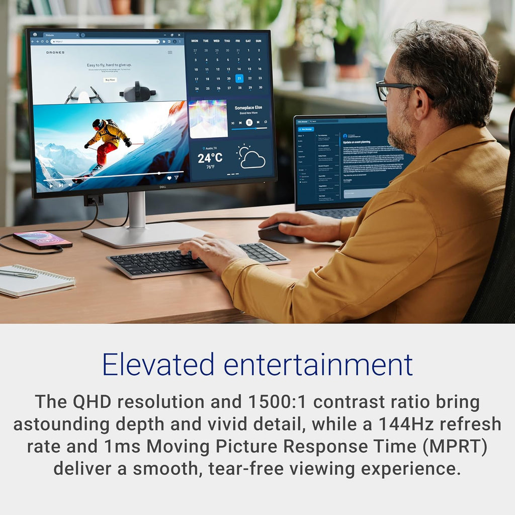 Dell Monitor 27 Plus QHD USB-C - S2725DC - Pantalla QHD de 27 pulga...