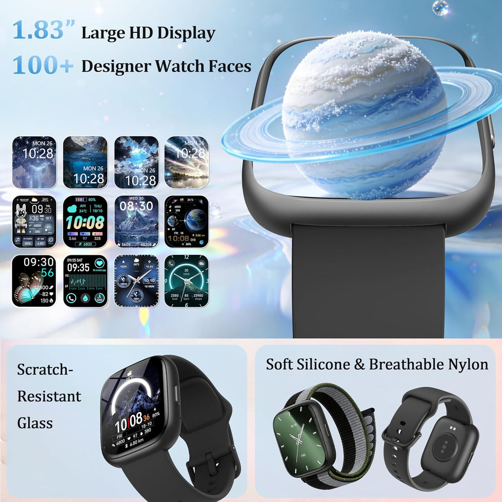 Reloj inteligente para mujeres y hombres, reloj inteligente actuali...