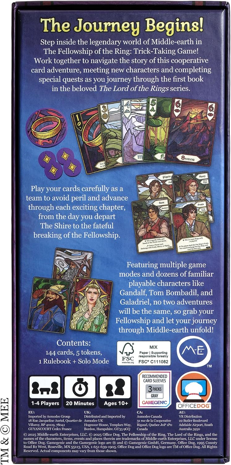 Asmodee The Lord of the Rings The Fellowship of The Ring Trick-Taki...