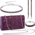 Kigeli 4 Pcs Rhinestone Jewelry Set