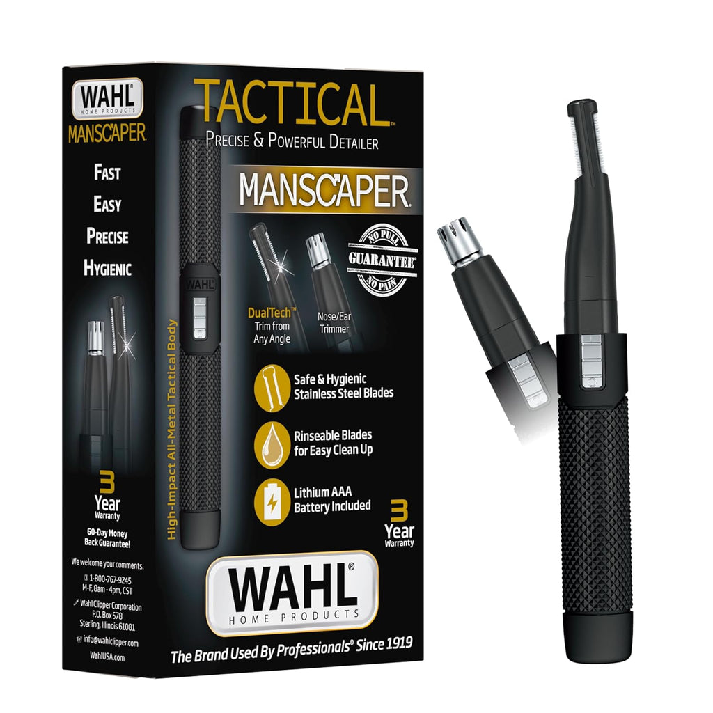 Wahl Manscaper ® 2 en 1 Batería de litio Tactical® recortadora de c...