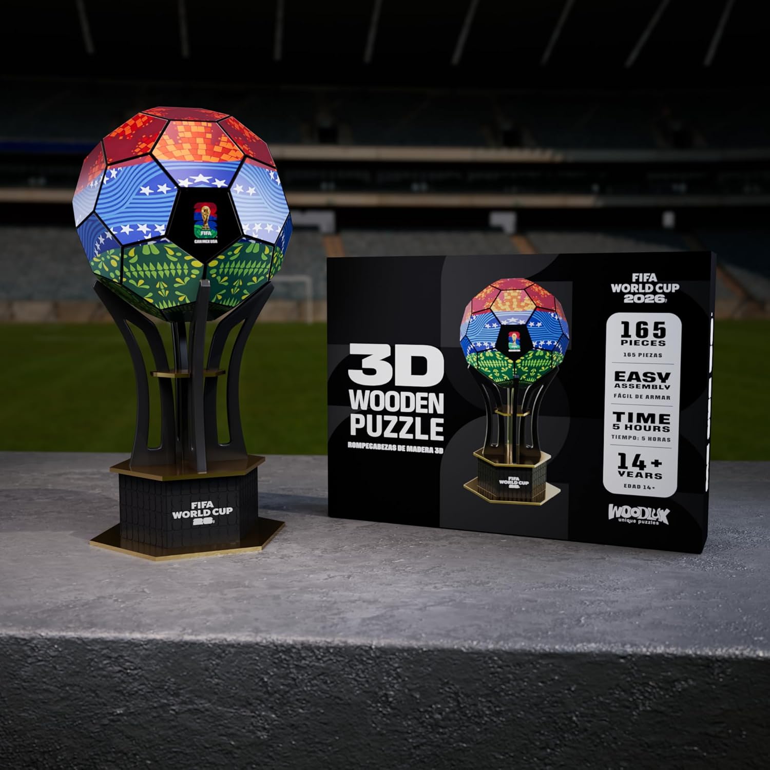 Modelo de trofeo de rompecabezas 3D de la Copa Mundial de la FIFA,...