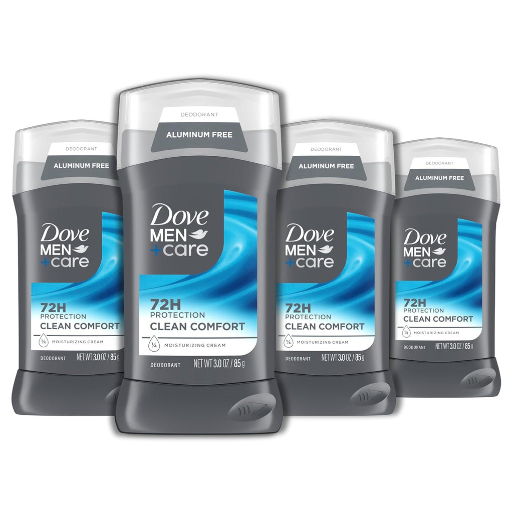 DOVE MEN + CARE Desodorante en barra para hombre, Clean Comfort, 4...