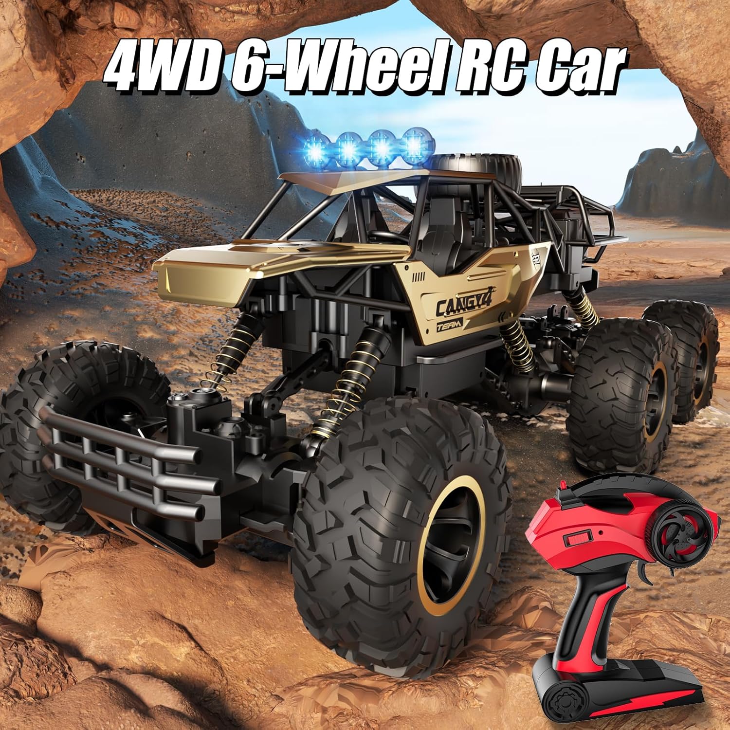 Jiakora Camión monstruo a control remoto, autos RC Rock Crawler RC...