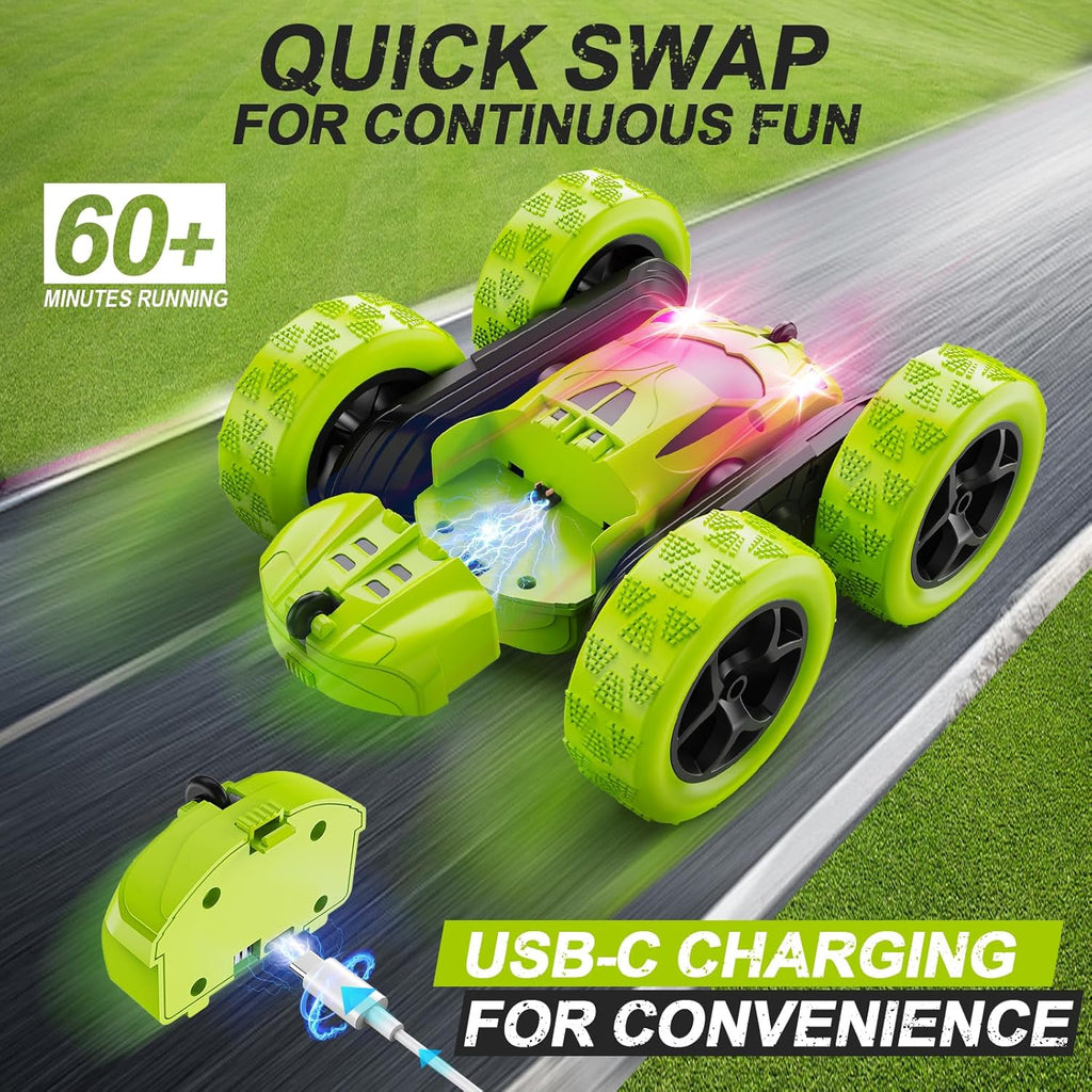 QUNREDA - Auto de control remoto para niños de 6 años en adelante,...