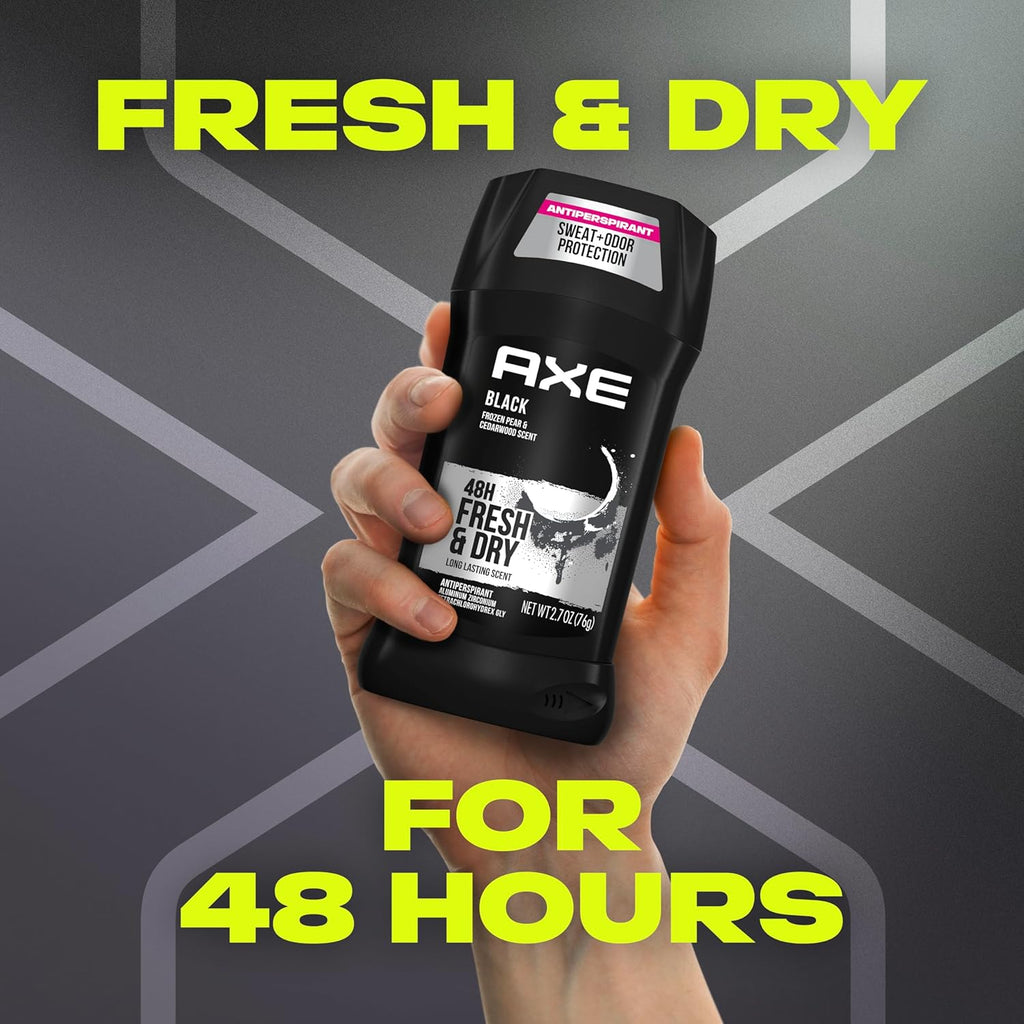 AXE Barra antitranspirante para hombre, paquete de 4, 48 horas de p...