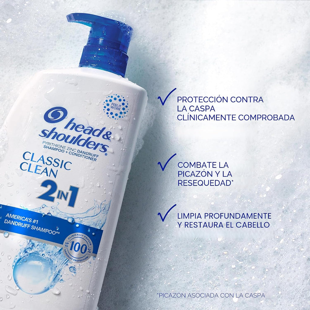 Head &amp; Shoulders Champú y acondicionador anticaspa Classic Clea...