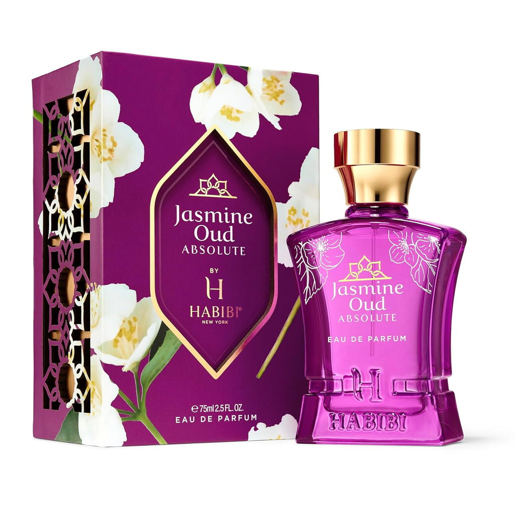H HABIBI Jasmine Oud Absolute - Perfume árabe para mujer - 2.5 oz (...