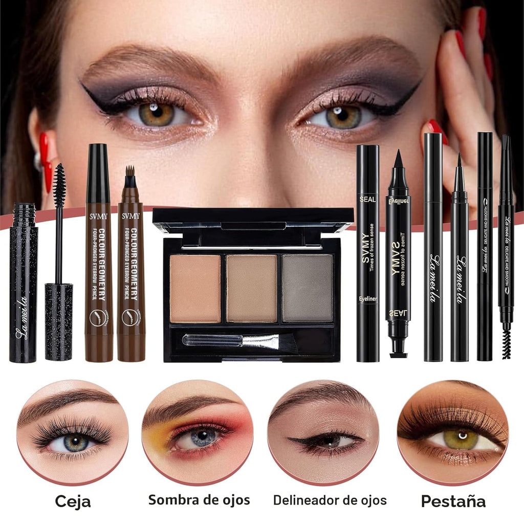 Kit de maquillaje todo en uno, kit de maquillaje de viaje, juego de...