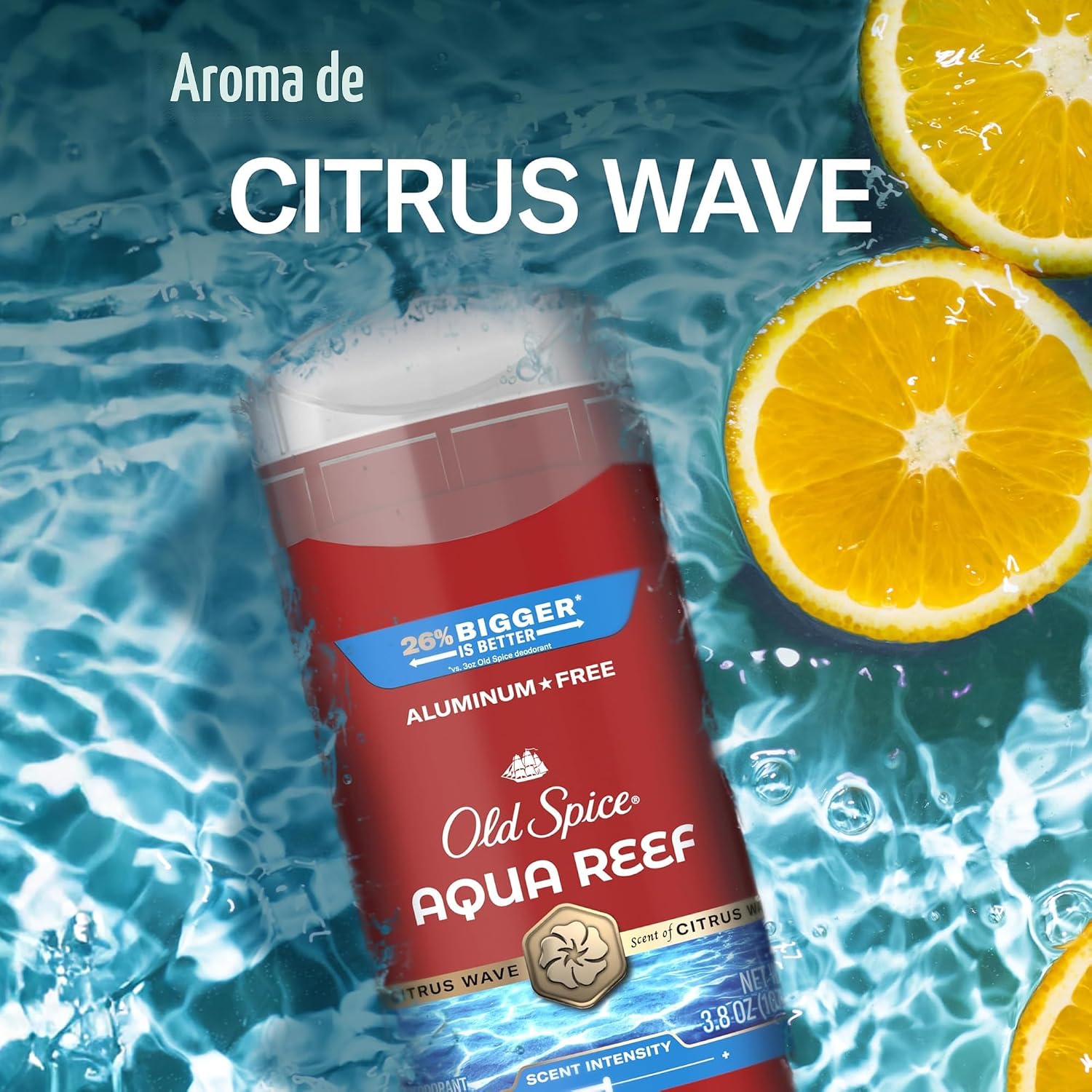 Old Spice Desodorante sin aluminio para hombres, protección contra...