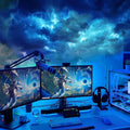 DAWELED Luz de techo 3D Thundercloud, efectos de rayo DIY, cambio d...