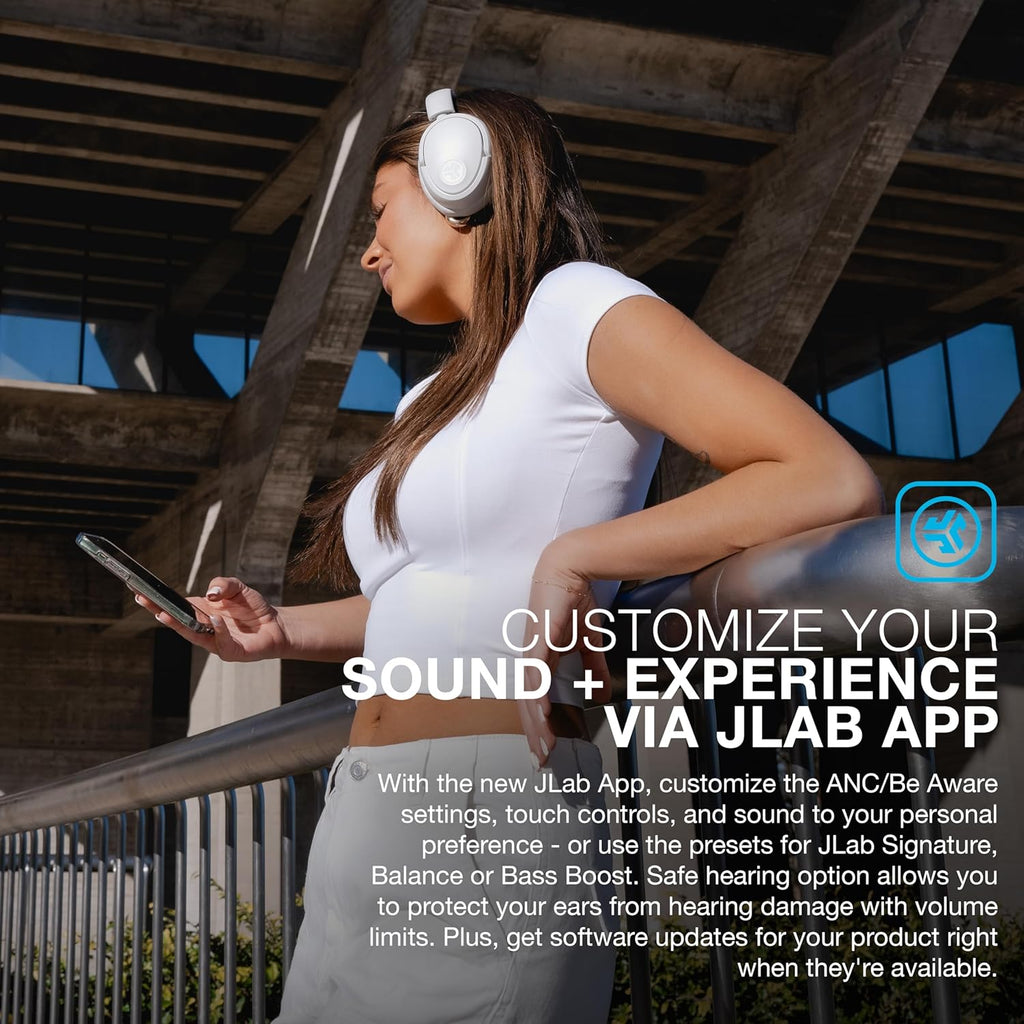 JLab Auriculares inalámbricos JBuds Lux ANC, Cloud White, cancelaci...
