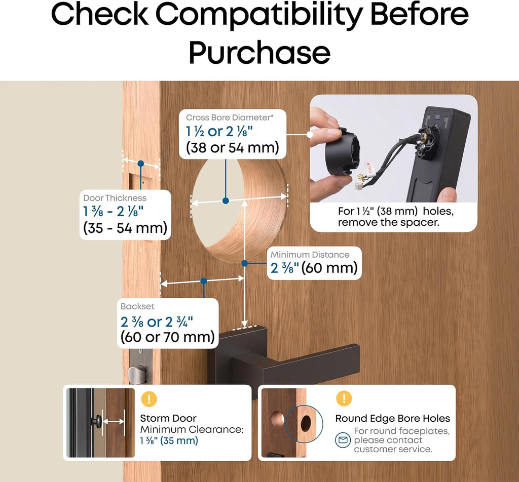 eufy Security Smart Lock C220, cerradura inteligente de puerta sin...