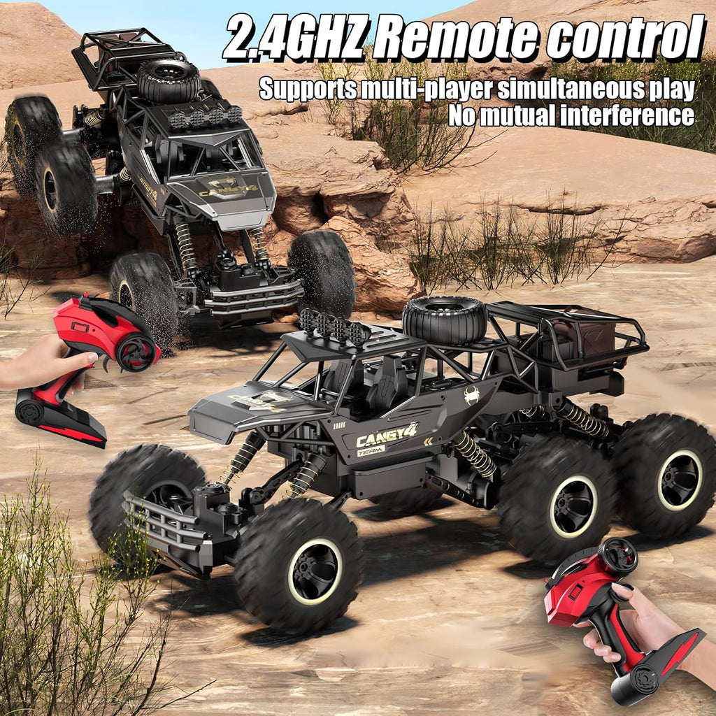Jiakora Coches RC de Gran Tamaño, Camión RC Rock Crawler con 2 Bate...