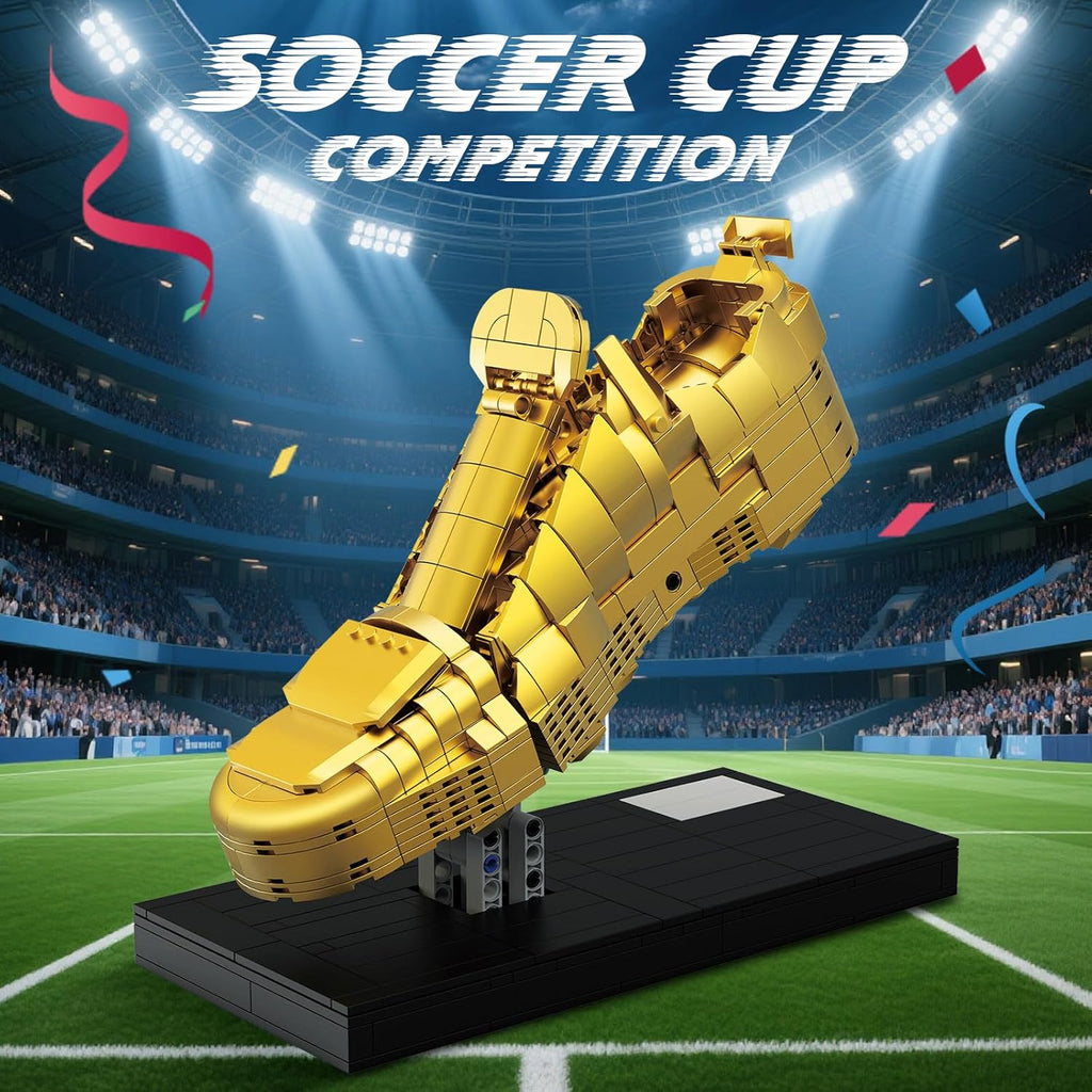 Voicinlili Juego de construcción de trofeo de botas doradas, modelo...