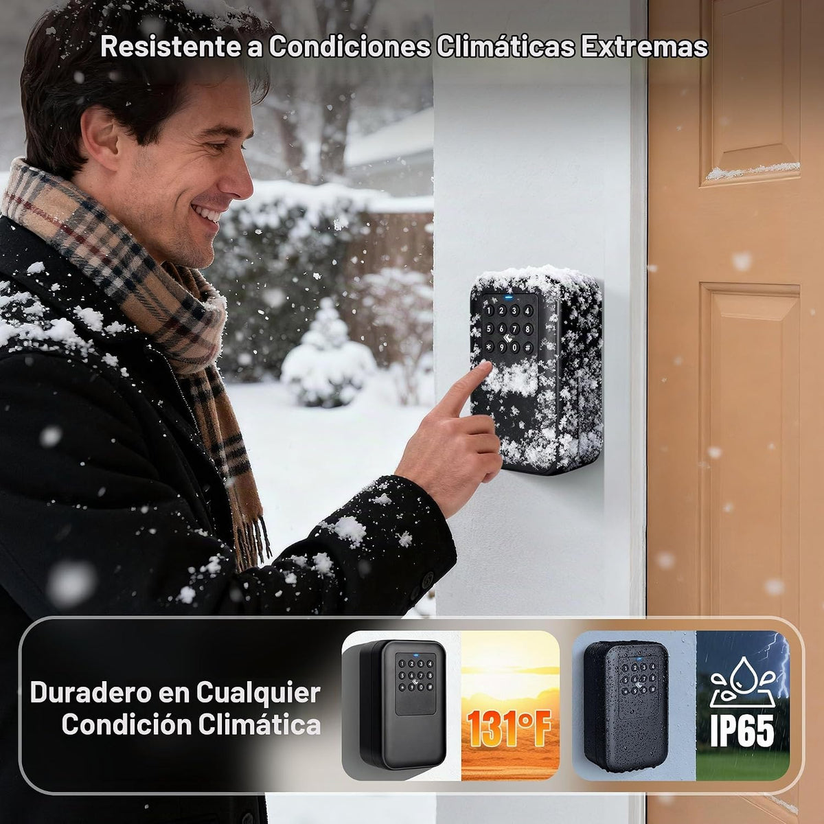 Moquin Caja de bloqueo inteligente con llave Bluetooth \u2013 Contr...
