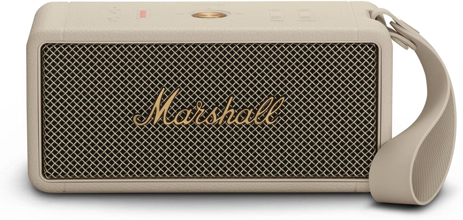 Marshall Middleton - Altavoz Bluetooth portátil, color crema