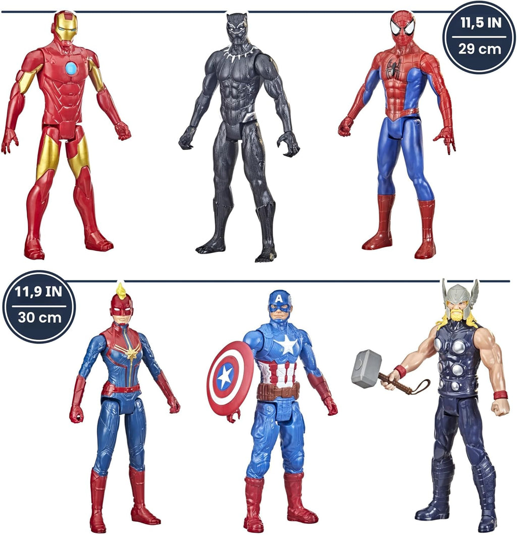 Marvel Titan Hero Series - Figura de acción multipaquete, 6 figuras...