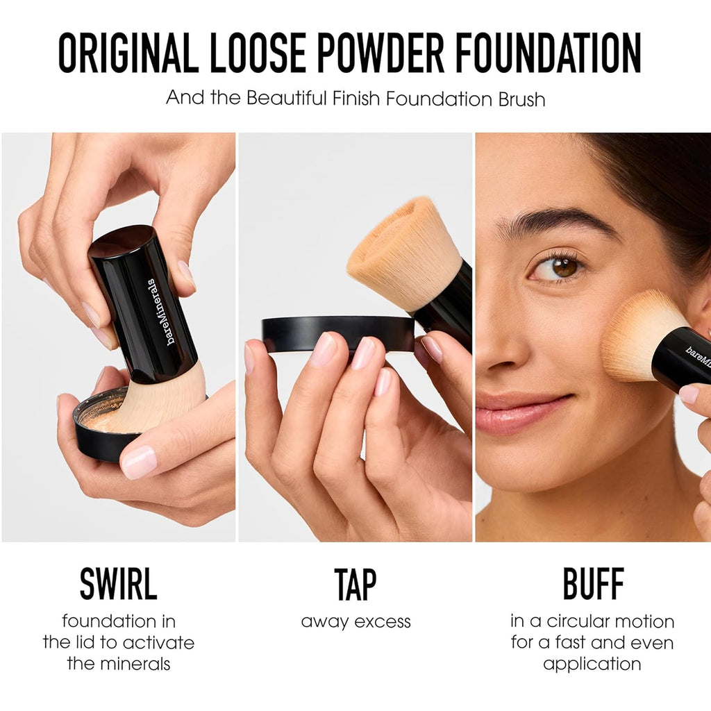 Kit Original Get Started de bareMinerals, Set de Maquillaje de 3 Pi...