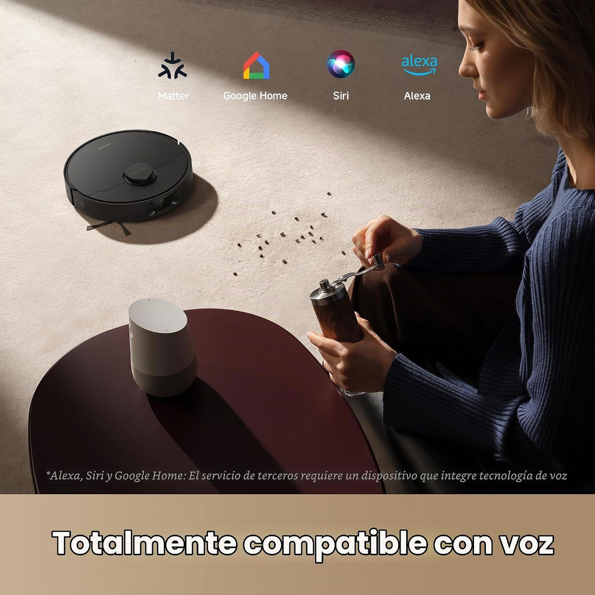 Dreame D20 Plus Robot Aspirador y Trapeador, DuoBrush Desenredante...