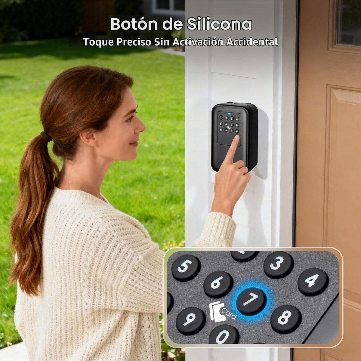 Moquin Caja de bloqueo inteligente con llave Bluetooth \u2013 Contr...