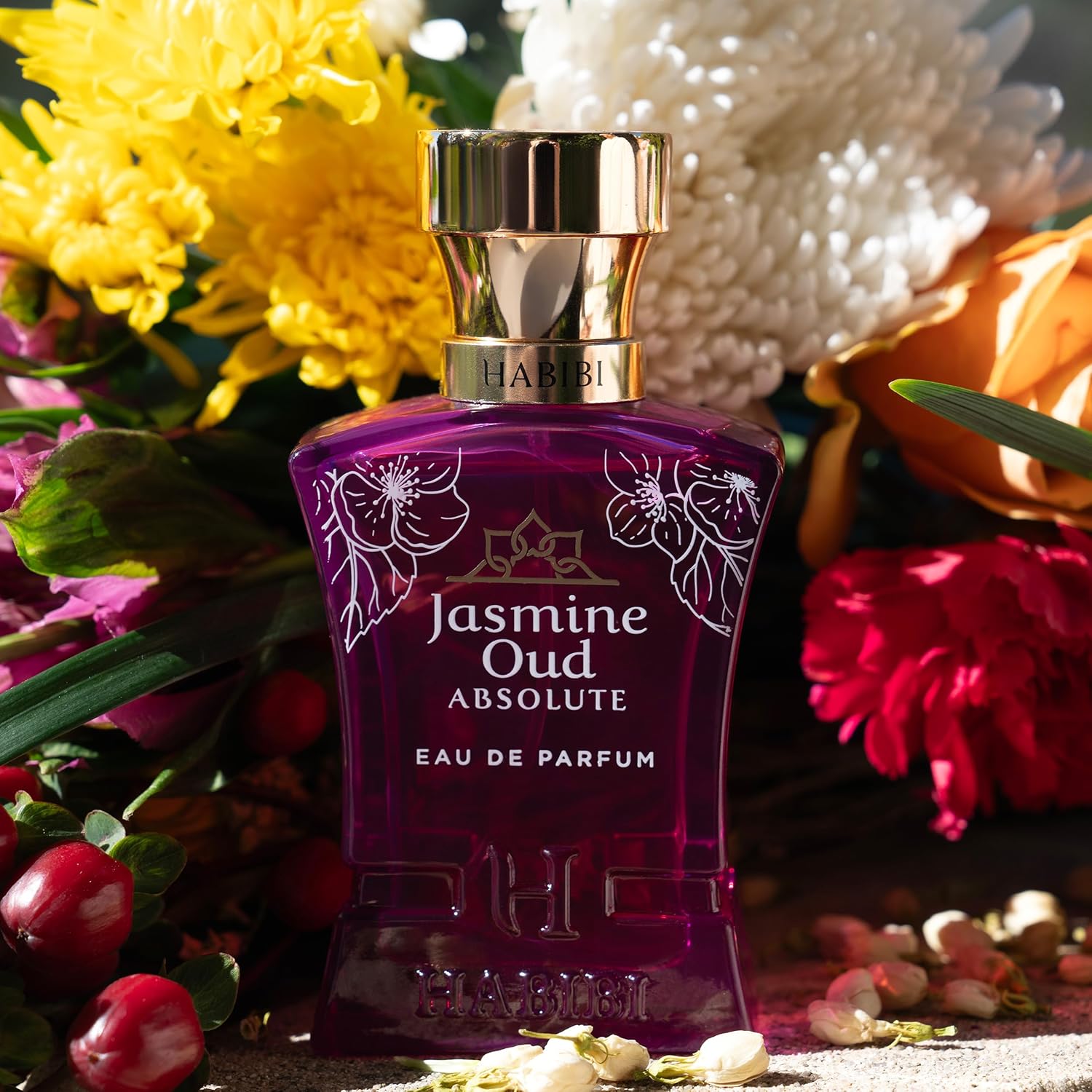 H HABIBI Jasmine Oud Absolute - Perfume árabe para mujer - 2.5 oz (...