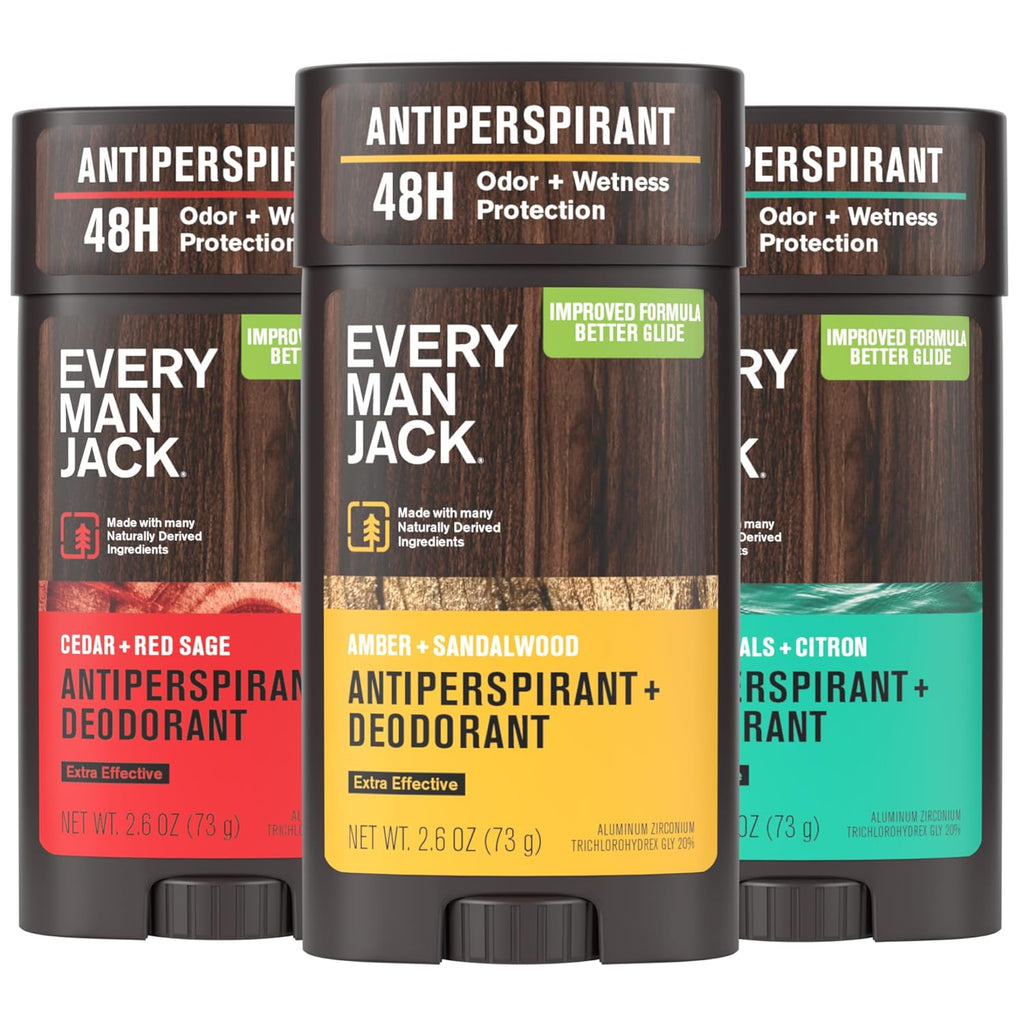 Every Man Jack Paquete variado de desodorantes antitranspirantes pa...