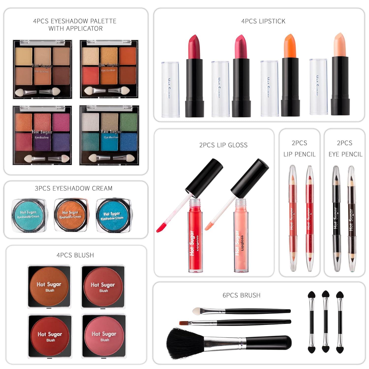 Hot Sugar Set de Maquillaje Todo en Uno para Chicas Adolescentes -...