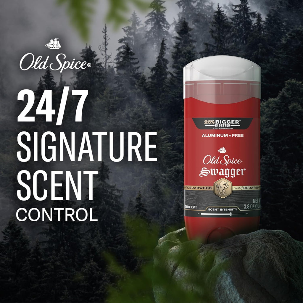 Old Spice Desodorante sin aluminio para hombres, protección contra...