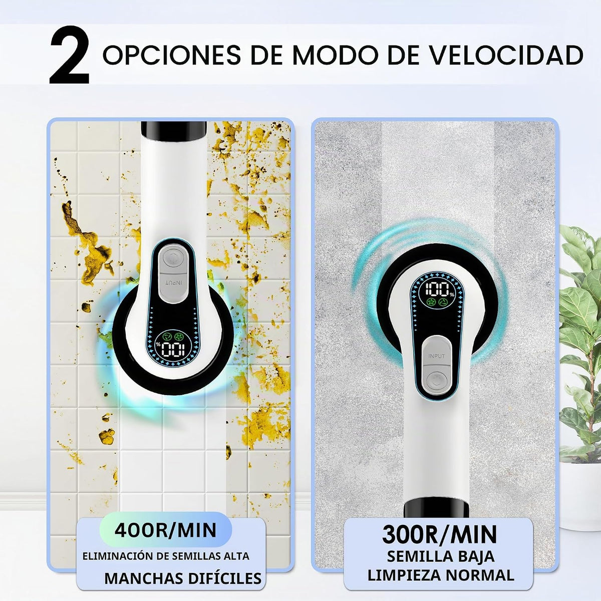 Limpiador eléctrico giratorio para limpieza, limpiador eléctrico in...