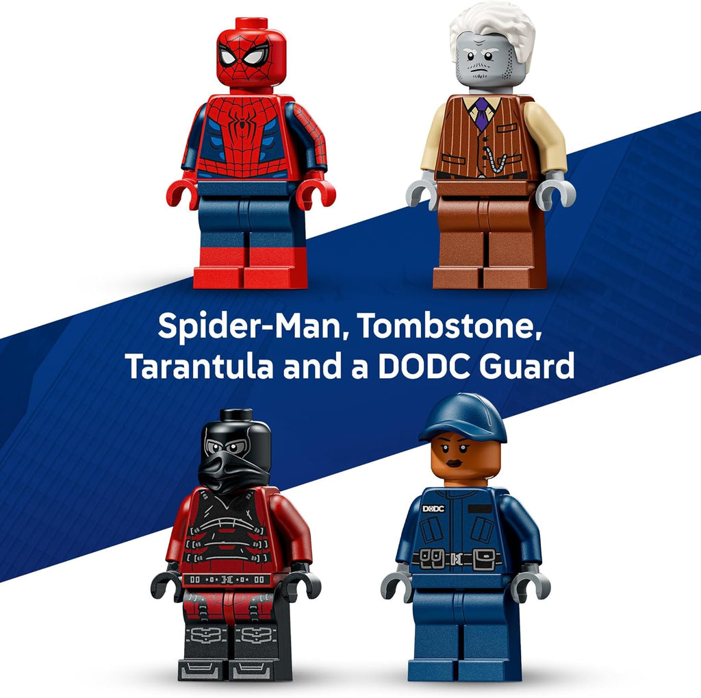LEGO Marvel Spider-Man Prison Transport Chase - Juguete de construc...