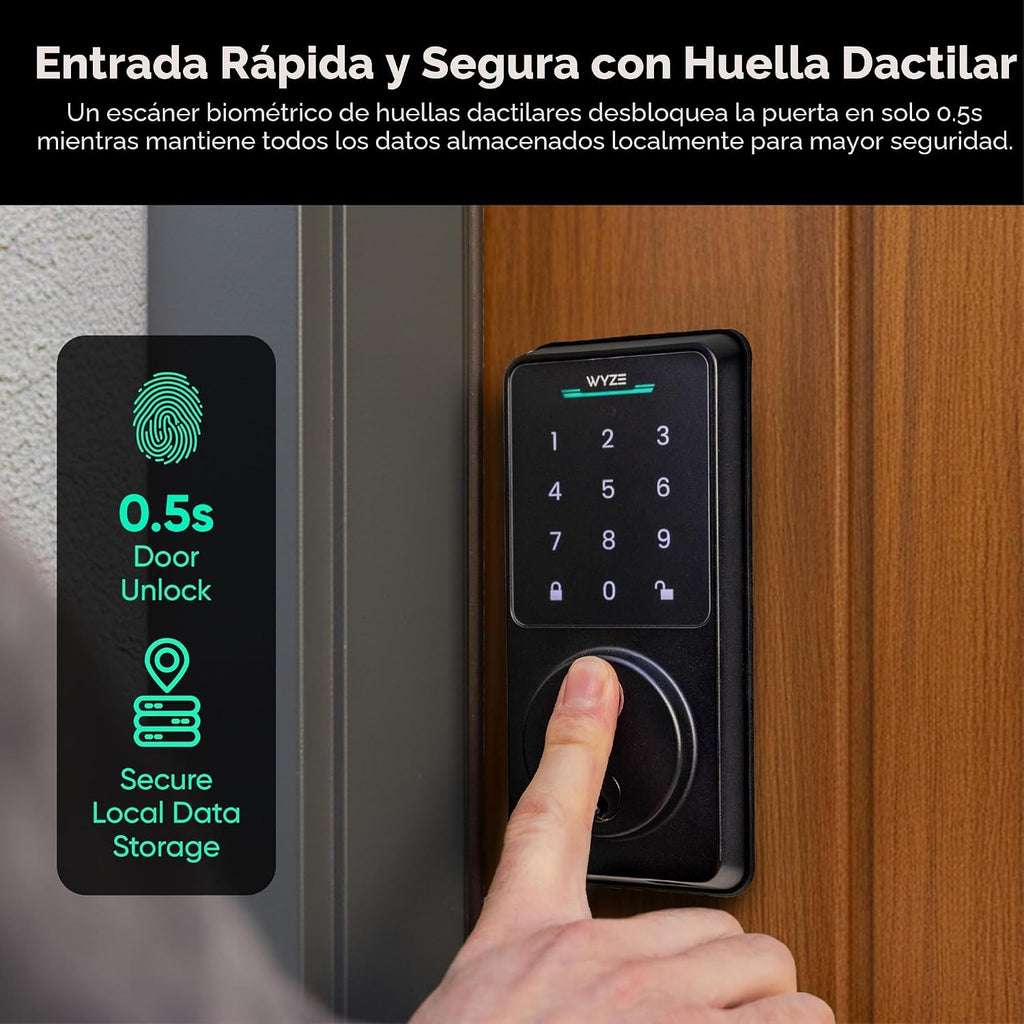 Wyze Auto-Lock Bolt v2, cerradura inteligente de entrada sin llave...